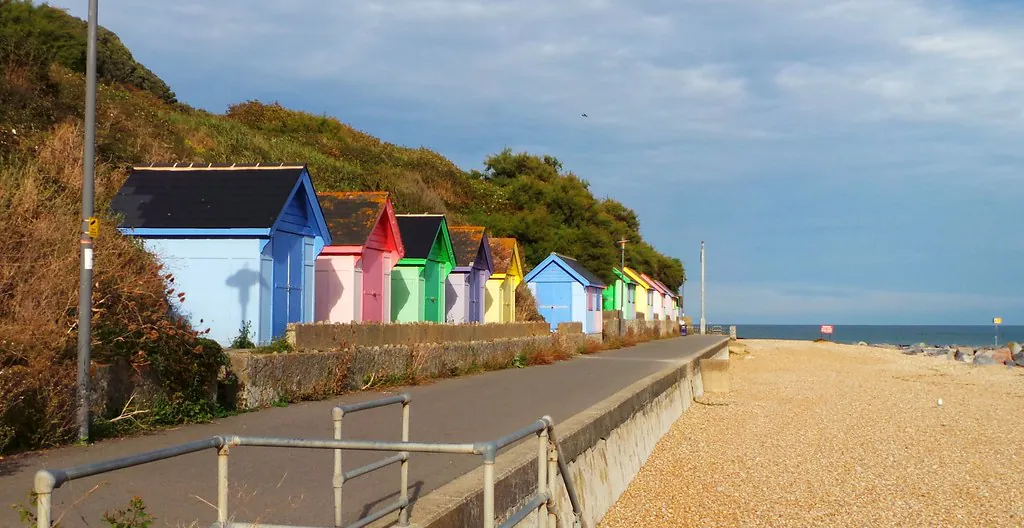 Folkestone & Hythe - Aug 2014 - More Colourful Beach Huts